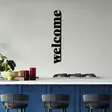 Väggdekor Metall Wallxpert Welcome-5 Svart Metall 18x98 cm - Dekorationer, prydnadsföremål - 8684282418757 - 4