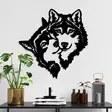 Väggdekor Metall Wallity Love Svart Metall 54x54 cm - Dekorationer, prydnadsföremål - 8684282474487 - 2