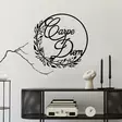 Väggdekor Metall Wallity Carpe Diem Svart Metall 56x56 cm - Dekorationer, prydnadsföremål - 8684282360537 - 4