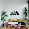 Väggdekor Metall Wallxpert Evrim Svart Metall 69x30 cm - Dekorationer, prydnadsföremål - 8682870956247 - 5
