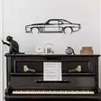 Väggdekor Metall Wallity Chevrolet Camaro Silhouette Svart Metall 70x18 cm - Dekorationer, prydnadsföremål - 8683743841837 - 3
