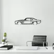 Väggdekor Metall Wallity Chevrolet Camaro Silhouette Svart Metall 70x18 cm - Dekorationer, prydnadsföremål - 8683743841837 - 4