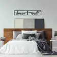 Väggdekor Metall Wallity Bonne Nuit 1 Svart Metall 90x15 cm - Dekorationer, prydnadsföremål - 8681875514667 - 2