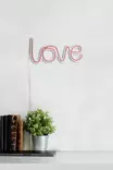 Dekorativ Led Väggbelysning Wallity Love Rosa Plast 37x19 cm - Ljussmycken och ljusfigurer - 8682870288997 - 6