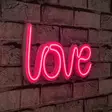 Dekorativ Led Väggbelysning Wallity Love Rosa Plast 37x19 cm - Ljussmycken och ljusfigurer - 8682870288997 - 2
