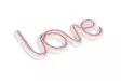 Dekorativ Led Väggbelysning Wallity Love Rosa Plast 37x19 cm - Ljussmycken och ljusfigurer - 8682870288997 - 1