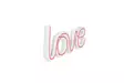 Dekorativ Led Väggbelysning Wallity Love Rosa Plast 37x19 cm - Ljussmycken och ljusfigurer - 8682870288997 - 8