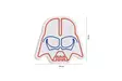 LED Väggdekor Wallity Darth Vader Röd Blå Plast 38x36 cm - Ljussmycken och ljusfigurer - 8683342475877 - 9