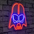 LED Väggdekor Wallity Darth Vader Röd Blå Plast 38x36 cm - Ljussmycken och ljusfigurer - 8683342475877 - 2
