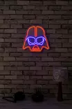 LED Väggdekor Wallity Darth Vader Röd Blå Plast 38x36 cm - Ljussmycken och ljusfigurer - 8683342475877 - 4