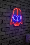 LED Väggdekor Wallity Darth Vader Röd Blå Plast 38x36 cm - Ljussmycken och ljusfigurer - 8683342475877 - 3