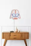 LED Väggdekor Wallity Darth Vader Röd Blå Plast 38x36 cm - Ljussmycken och ljusfigurer - 8683342475877 - 6