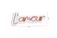 Dekorativ Led Väggbelysning Wallity L'amour Röd Plast 41x18 cm - Ljussmycken och ljusfigurer - 8682870655447 - 8