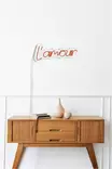 Dekorativ Led Väggbelysning Wallity L'amour Röd Plast 41x18 cm - Ljussmycken och ljusfigurer - 8682870655447 - 6