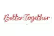 Dekorativ Led Väggbelysning Wallity Better Together Röd Plast 84x16 cm - Ljussmycken och ljusfigurer - 8682870287457 - 9