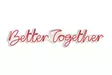 Dekorativ Led Väggbelysning Wallity Better Together Röd Plast 84x16 cm - Ljussmycken och ljusfigurer - 8682870287457 - 7