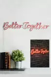 Dekorativ Led Väggbelysning Wallity Better Together Röd Plast 84x16 cm - Ljussmycken och ljusfigurer - 8682870287457 - 5