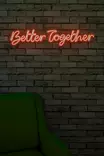 Dekorativ Led Väggbelysning Wallity Better Together Röd Plast 84x16 cm - Ljussmycken och ljusfigurer - 8682870287457 - 4