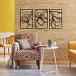 Väggdekor Metall Wallity Erbas-1 Svart Metall 30x45 cm 3 Delar - Dekorationer, prydnadsföremål - 8684282418917 - 4