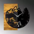 Väggklocka Wallity Wooden Clock Valnöt/Svart Trä Metall 56x3x58 cm - Väggklockor - 8683342204507 - 6