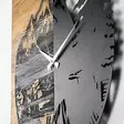 Väggklocka Wallity Wooden Clock Valnöt/Svart Trä Metall 56x3x58 cm - Väggklockor - 8683342204507 - 5