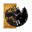 Väggklocka Wallity Wooden Clock Valnöt/Svart Trä Metall 56x3x58 cm - Väggklockor - 8683342204507 - 1