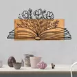 Väggdekor Trä Wallity Svart Valnöt Metall Trä 74x37 cm - Dekorationer, prydnadsföremål - 8683743680337 - 2