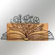 Väggdekor Trä Wallity Svart Valnöt Metall Trä 74x37 cm - Dekorationer, prydnadsföremål - 8683743680337 - 4