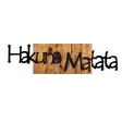 Väggdekor Trä Wallxpert Hakuna Matata Svart Trä 108x3x30 cm - Dekorationer, prydnadsföremål - 8683342260787 - 1