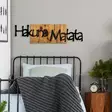 Väggdekor Trä Wallxpert Hakuna Matata Svart Trä 108x3x30 cm - Dekorationer, prydnadsföremål - 8683342260787 - 4