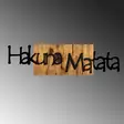 Väggdekor Trä Wallxpert Hakuna Matata Svart Trä 108x3x30 cm - Dekorationer, prydnadsföremål - 8683342260787 - 5