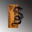 Väggdekor Trä Wallity Dragon Valnöt/Svart Trä 40x58x3 cm - Dekorationer, prydnadsföremål - 8684282397397 - 6