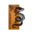 Väggdekor Trä Wallity Dragon Valnöt/Svart Trä 40x58x3 cm - Dekorationer, prydnadsföremål - 8684282397397 - 1