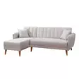 Hörnbäddsoffa Atelier del Sofa Aqua Cream Linne 225x150x85 cm - Soffor - 8681875324037 - 5