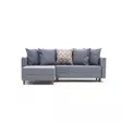 Hörnbäddsoffa Atelier del Sofa Aydam Blå Polyester 215x150x80 cm - Soffor - 8683342169417 - 1