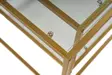 Soffbord Hanah Home Sevay Guld Härdat Glas 90x44x45 cm 50x49x50 cm - Soffbord - 8683742475187 - 7