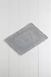 Badrumsmatta, grå, 35 x 60 cm, antibakteriell, halkfri - Badrumsmattor och våtrumsmattor - 8681875221527 - 2