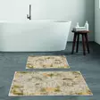 Badrumsmatta Set Mijölnir Flerfärgad 100% Polyester Halkfri Antibakteriell 50x60 cm & 60x100 cm - Badrumsmattor och våtrumsmattor - 8683342421027 - 2