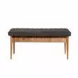 Matbord Hanah Home Vina 1053 Antracit Furu Spånskiva 130x77x80 cm - Matbord - 8681875790917 - 8
