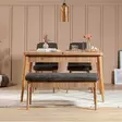 Matbord Hanah Home Vina 1053 Antracit Furu Spånskiva 130x77x80 cm - Matbord - 8681875790917 - 2