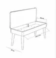 Matbord Hanah Home Vina 0701 Antracit Furu Spånskiva 129x75x80 cm - Matbord - 8683742500087 - 16