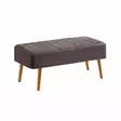 Matbord Hanah Home Vina 0701 Antracit Furu Spånskiva 129x75x80 cm - Matbord - 8683742500087 - 8