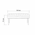 Matbord Hanah Home Vina 0701 Antracit Furu Spånskiva 129x75x80 cm - Matbord - 8683742500087 - 17