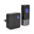 Trådlösa dörrklockan | Strömadapter | 100 - 240 V AC 50/60 Hz | 1x 23A 12V | Volym: 110 dB | Signalområde: 150 m | IP55 | 58 Melodier | 1 Mottagare | Svart - Nyckelfinnare - 5412810454457 - 41