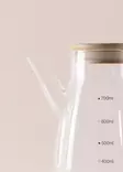 Oljedispenser Hermia Transparent Glas 700 ml - Serveringsfat - 8684283559367 - 4