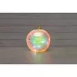 Lasiomena LED-valoilla 17 cm peilimosaiikki Finnlumor - Kimmeltävä lasinen koristeomena ajastimella (paristokäyttöinen) - Ljussmycken och ljusfigurer - 6410416517537 - 4