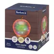 Lasiomena LED-valoilla 17 cm peilimosaiikki Finnlumor - Kimmeltävä lasinen koristeomena ajastimella (paristokäyttöinen) - Ljussmycken och ljusfigurer - 6410416517537 - 8