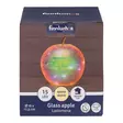 Lasiomena LED-valoilla 17 cm peilimosaiikki Finnlumor - Kimmeltävä lasinen koristeomena ajastimella (paristokäyttöinen) - Ljussmycken och ljusfigurer - 6410416517537 - 9