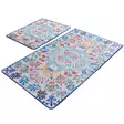 Luxus badrumsmatteset (2 st), flerfärgat, 50 x 60 cm och 60 x 100 cm, antibakteriellt, halkfritt - Badrumsmattor och våtrumsmattor - 8681875588637 - 1