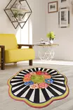 Matta Conceptum Hypnose Loan Flerfärgad Polyester 100x100 cm - Stora och medelstora mattor - 8681875589627 - 2